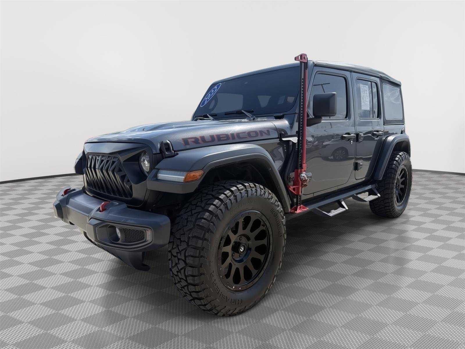 Used 2022 Granite Crystal Metallic Clearcoat Jeep Unlimited Rubicon image 3