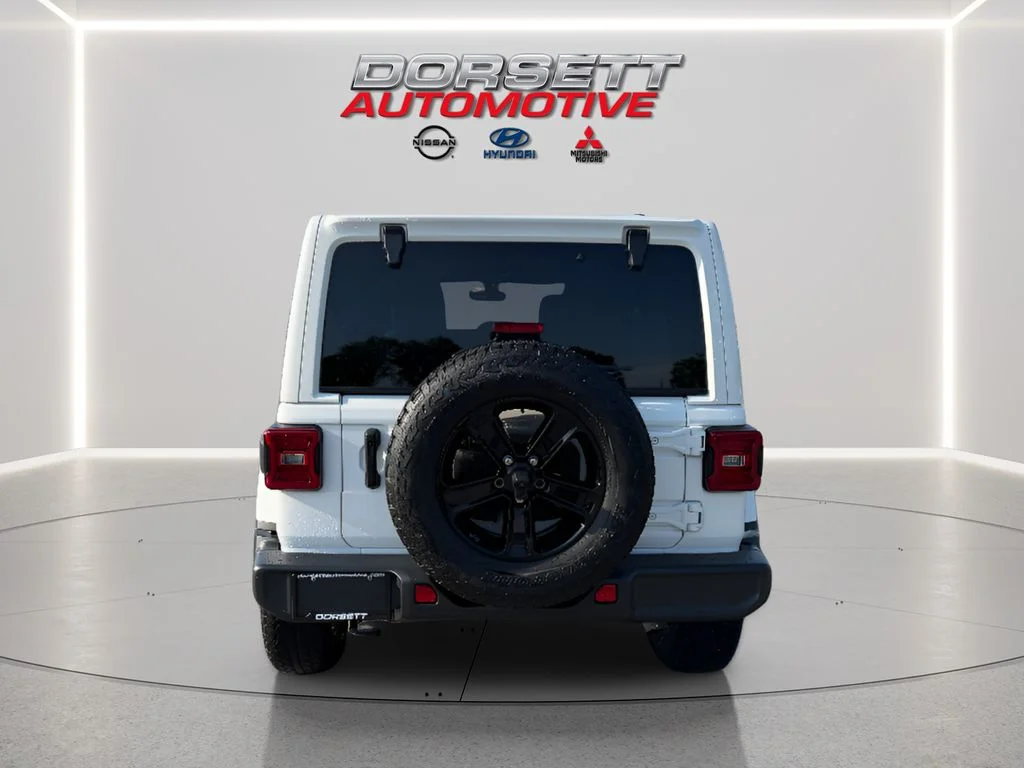 Used 2023 Bright White Jeep Sahara Altitude image 7