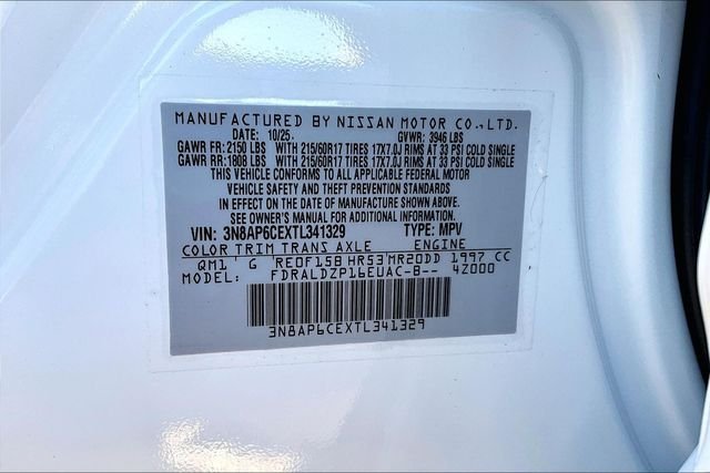 New 2026 Nissan Kicks SV