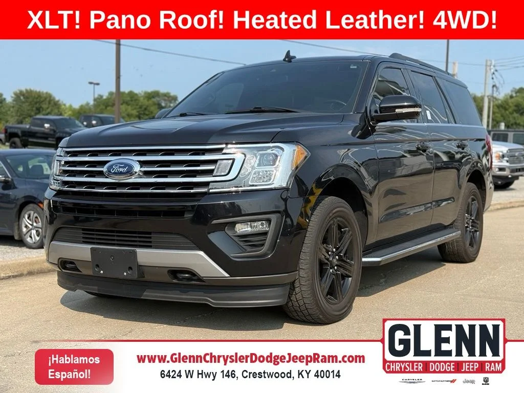 Used 2021 Black Ford XLT image 1