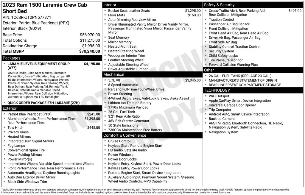 Certified Used 2023 Blue Ram Laramie image 31