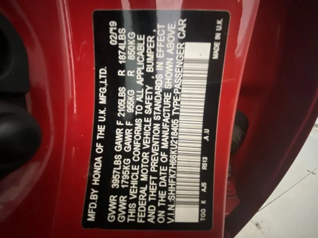 Used 2019 Red Honda EX image 27