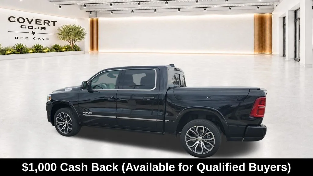 New 2026 Diamond Black Crystal Pearl-Coat Exterior Paint RAM Tungsten image 7