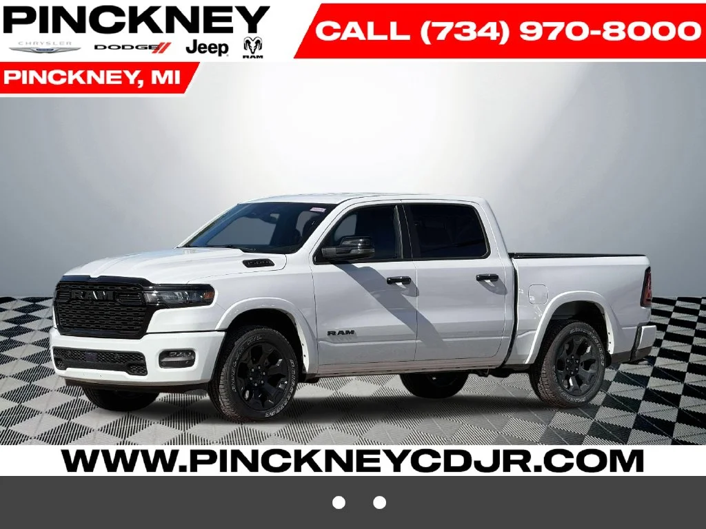 New 2026 Bright White Clear-Coat Exterior Paint RAM Big Horn/Lone Star image 1