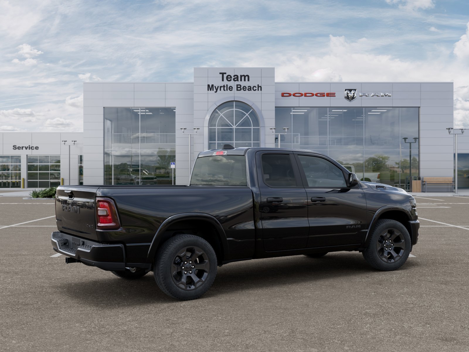 New 2026 Diamond Black Crystal Pearl-Coat Exterior Paint RAM Big Horn/Lone Star image 31