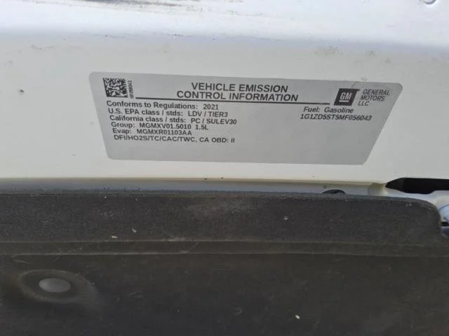 Used 2021 SUMMIT WHITE Chevrolet LT image 12