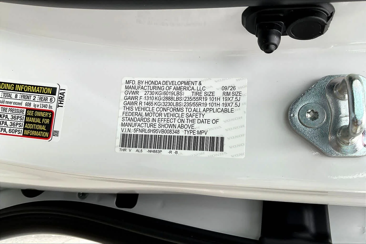 New 2027 Platinum White Pearl Honda Elite image 19