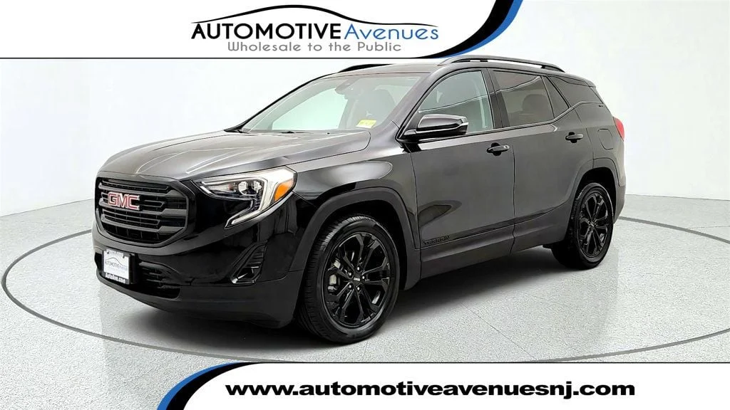 Used 2021 Ebony Twilight Metallic GMC FWD 4dr SLT Elevation Edition w/ Preferred Pkg image 1