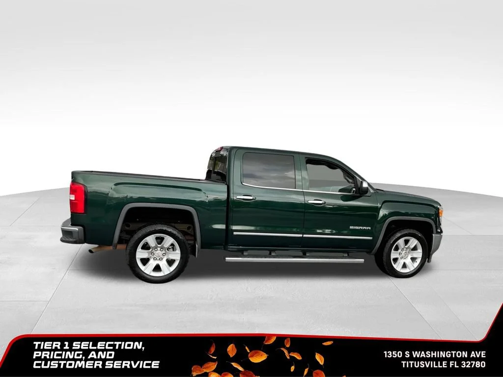 Used 2015 EMERALD GREEN METALLIC GMC SLT image 9