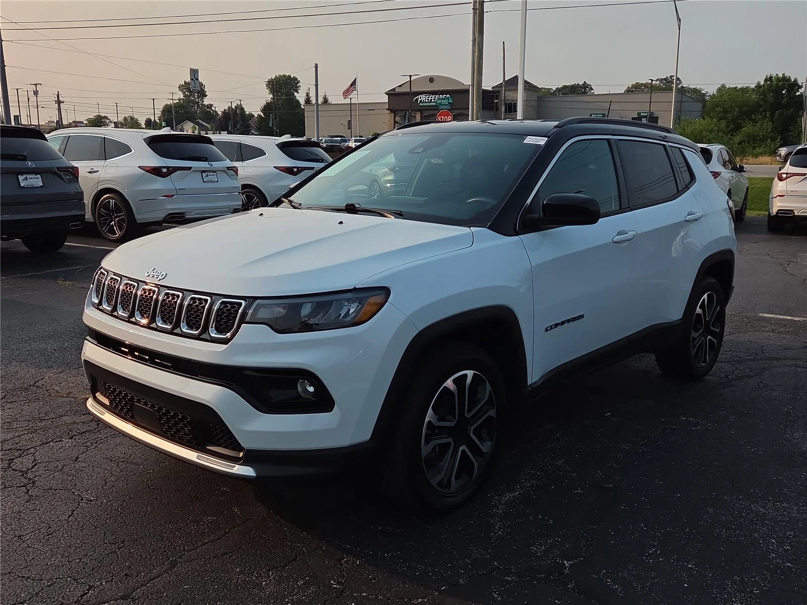 Used 2024 Bright White Clearcoat Jeep Limited image 3