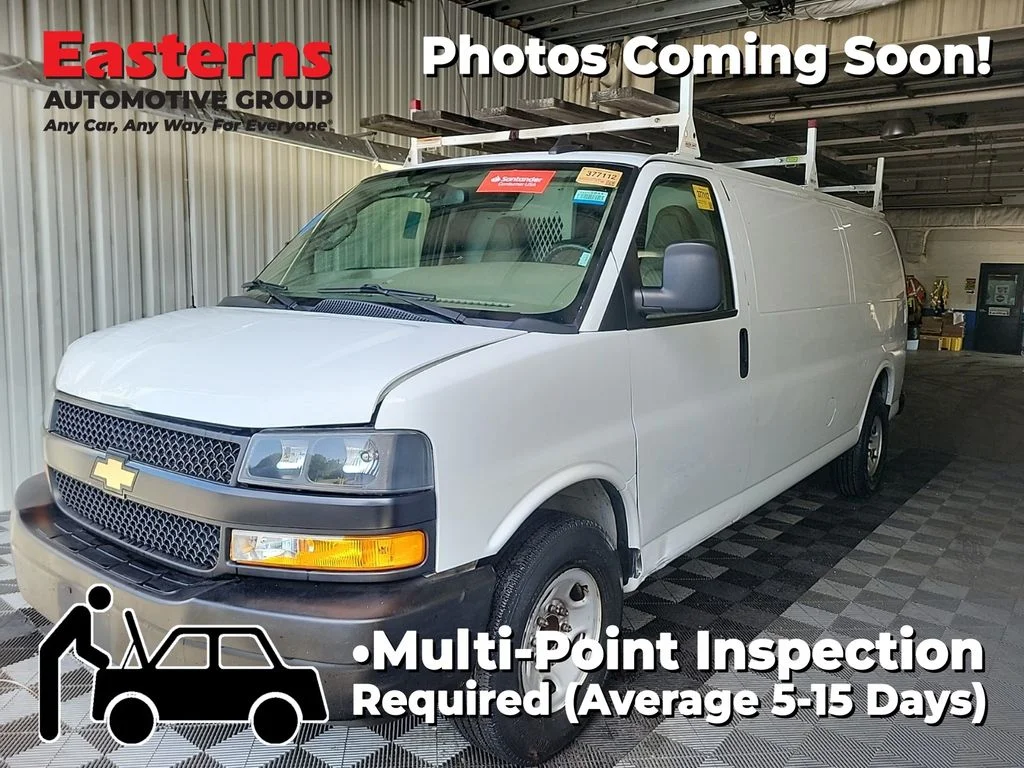 Used 2021 White Chevrolet Work Van image 1