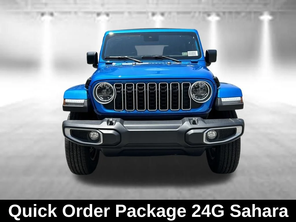 Used 2024 Blue Jeep Sahara image 3