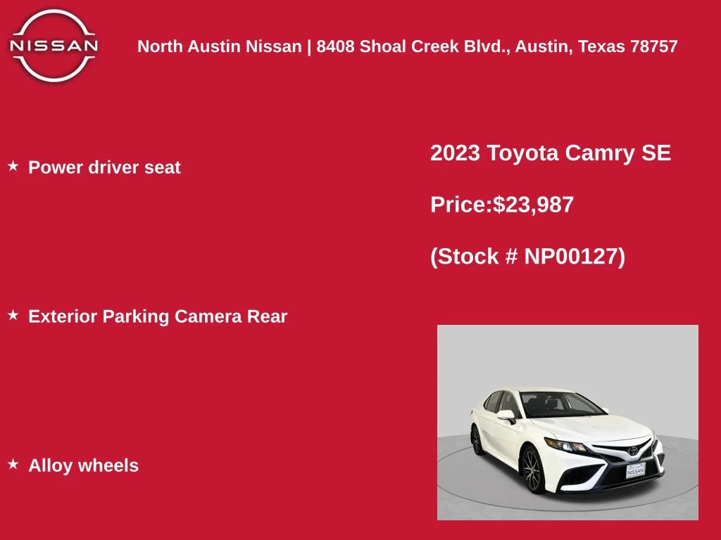 Used 2023 White Toyota SE image 11