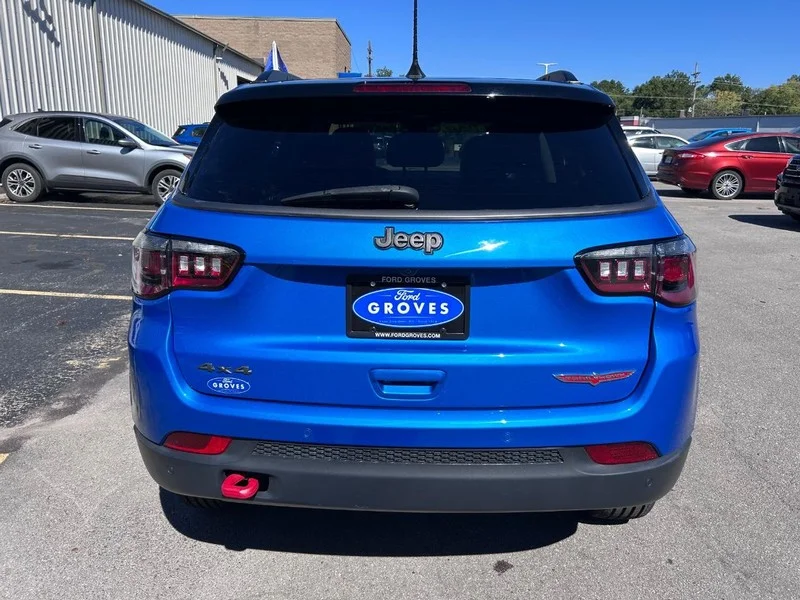 Certified Used 2021 Laser Blue Jeep 4WD Trailhawk image 6