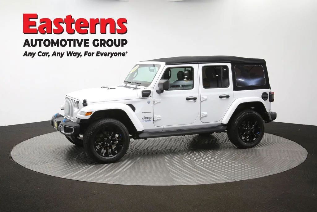 Used 2022 White Jeep Unlimited Sahara 4xe image 59
