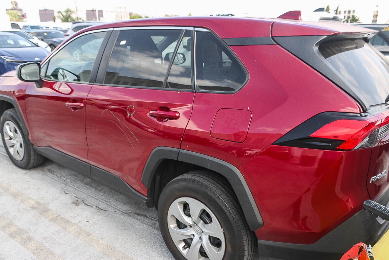 Certified Used 2022 Ruby Flare Pearl Toyota LE image 10