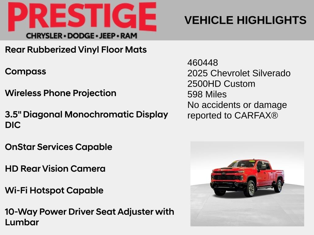 2025 Chevrolet Silverado 2500HD Custom - Photo 10