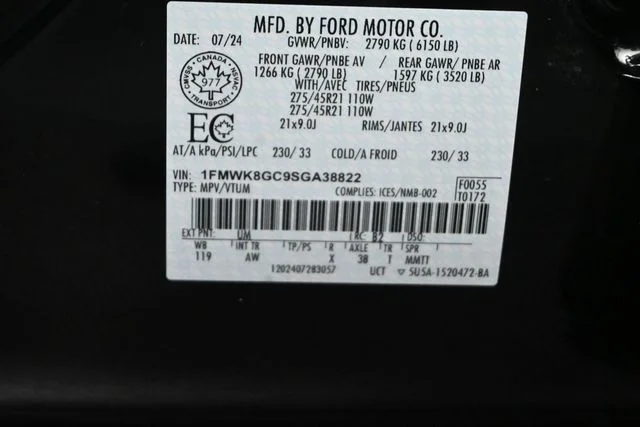 Certified Used 2025 Agate Black Metallic Ford ST image 38
