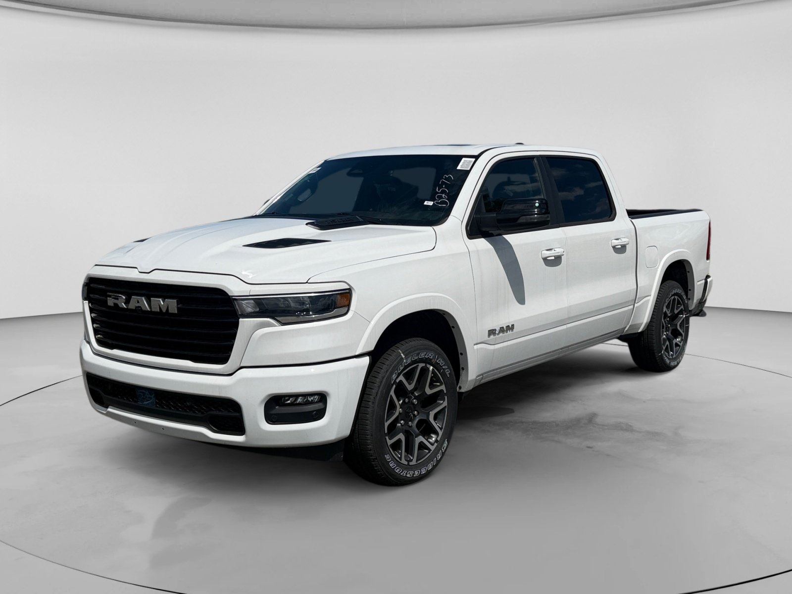 New 2026 Bright White Clear-Coat Exterior Paint RAM Laramie 4x4 Crew Cab 5