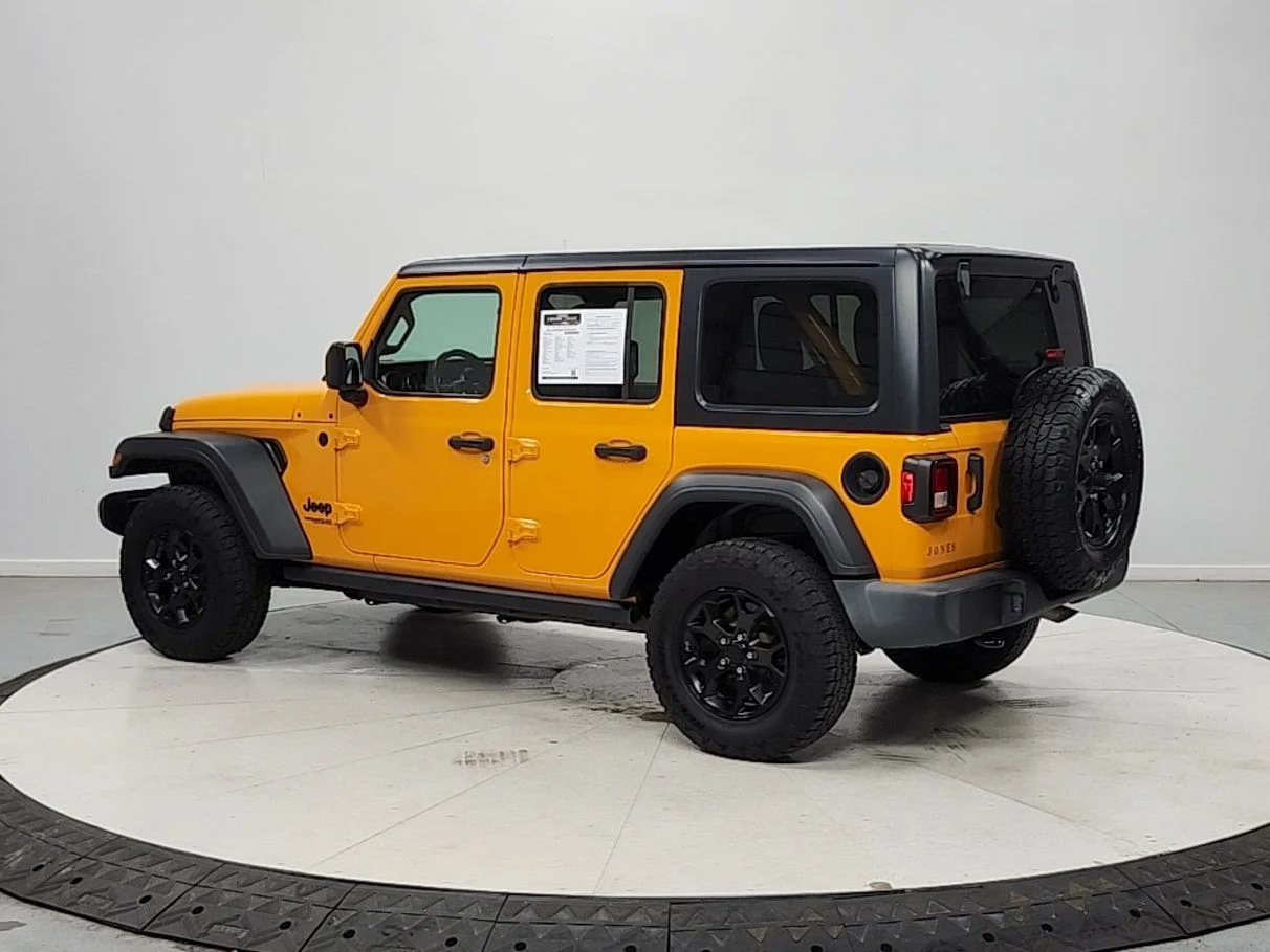 Used 2021 Orange Jeep Unlimited Willys image 5