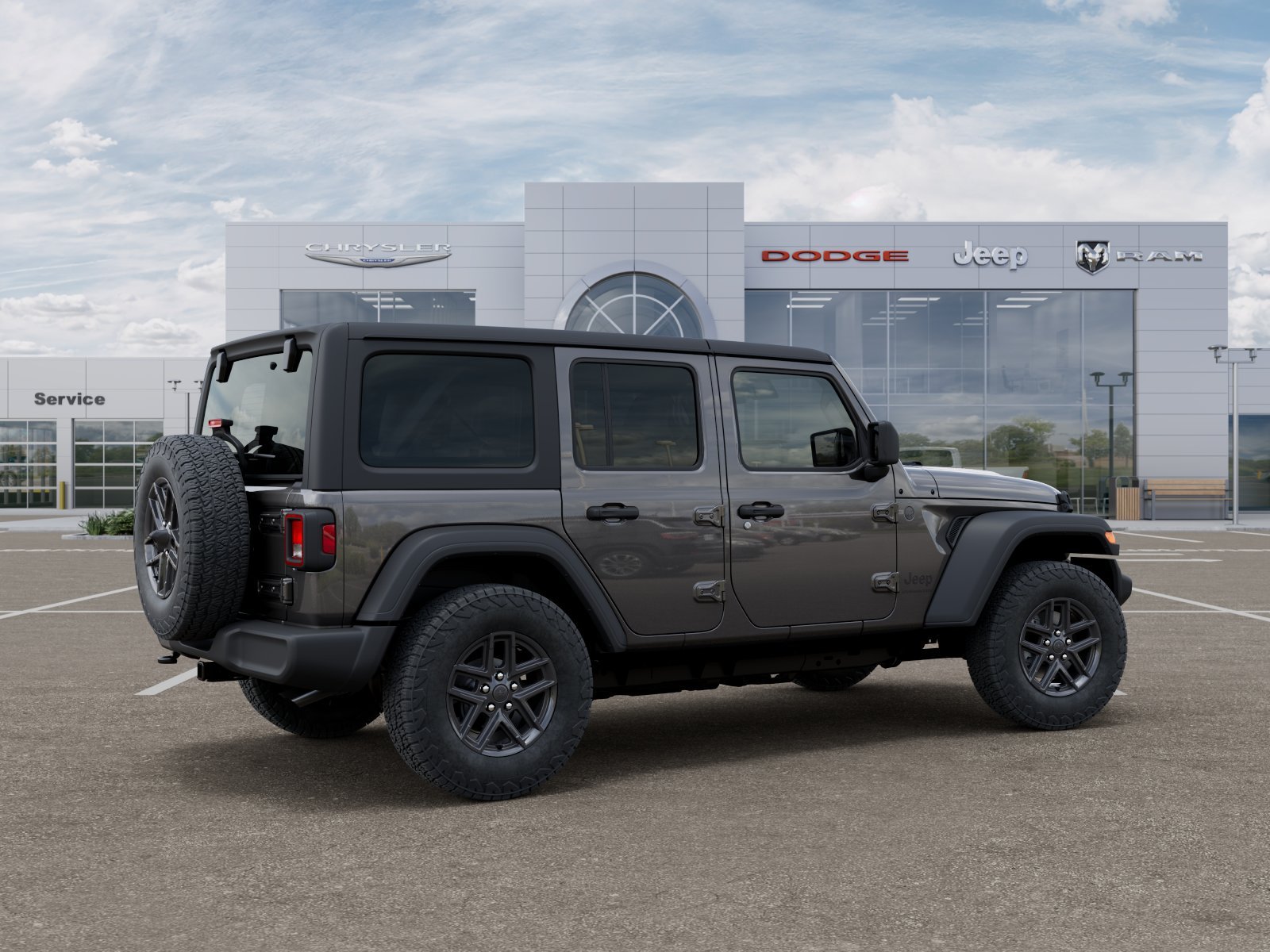 New 2026 Granite Crystal Metallic Clear-Coat Exterior Paint Jeep Sport S image 30