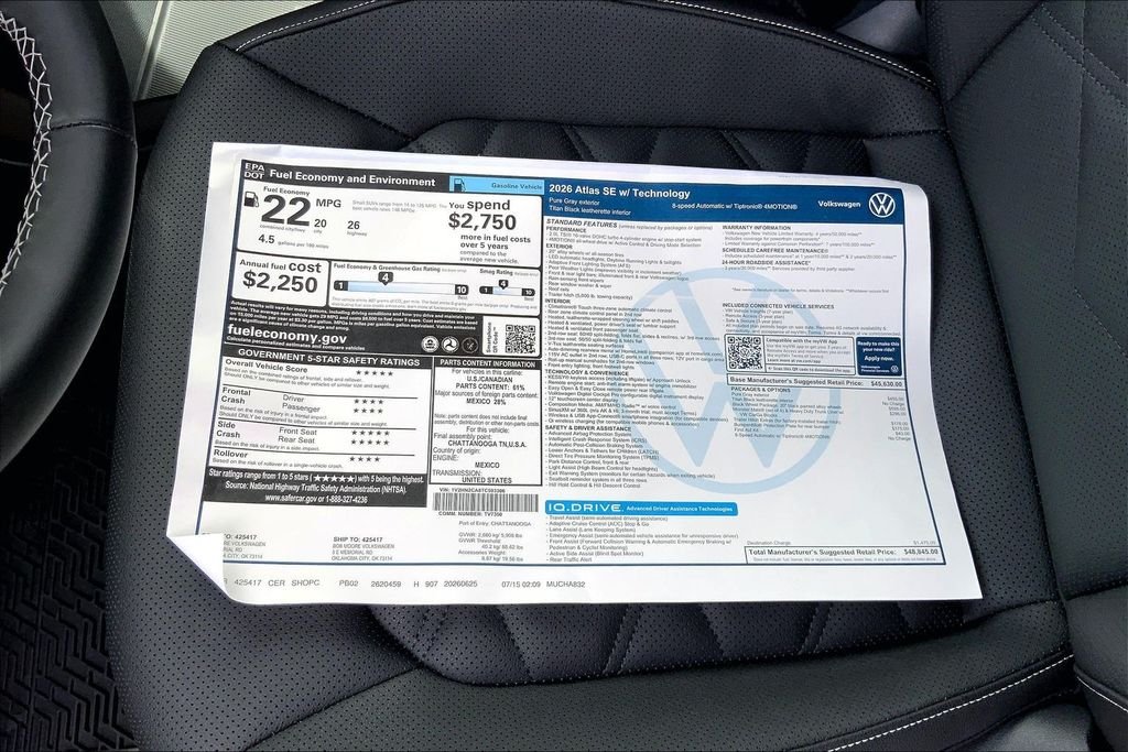 New 2026 Pure Gray Volkswagen SE w/Technology image 14