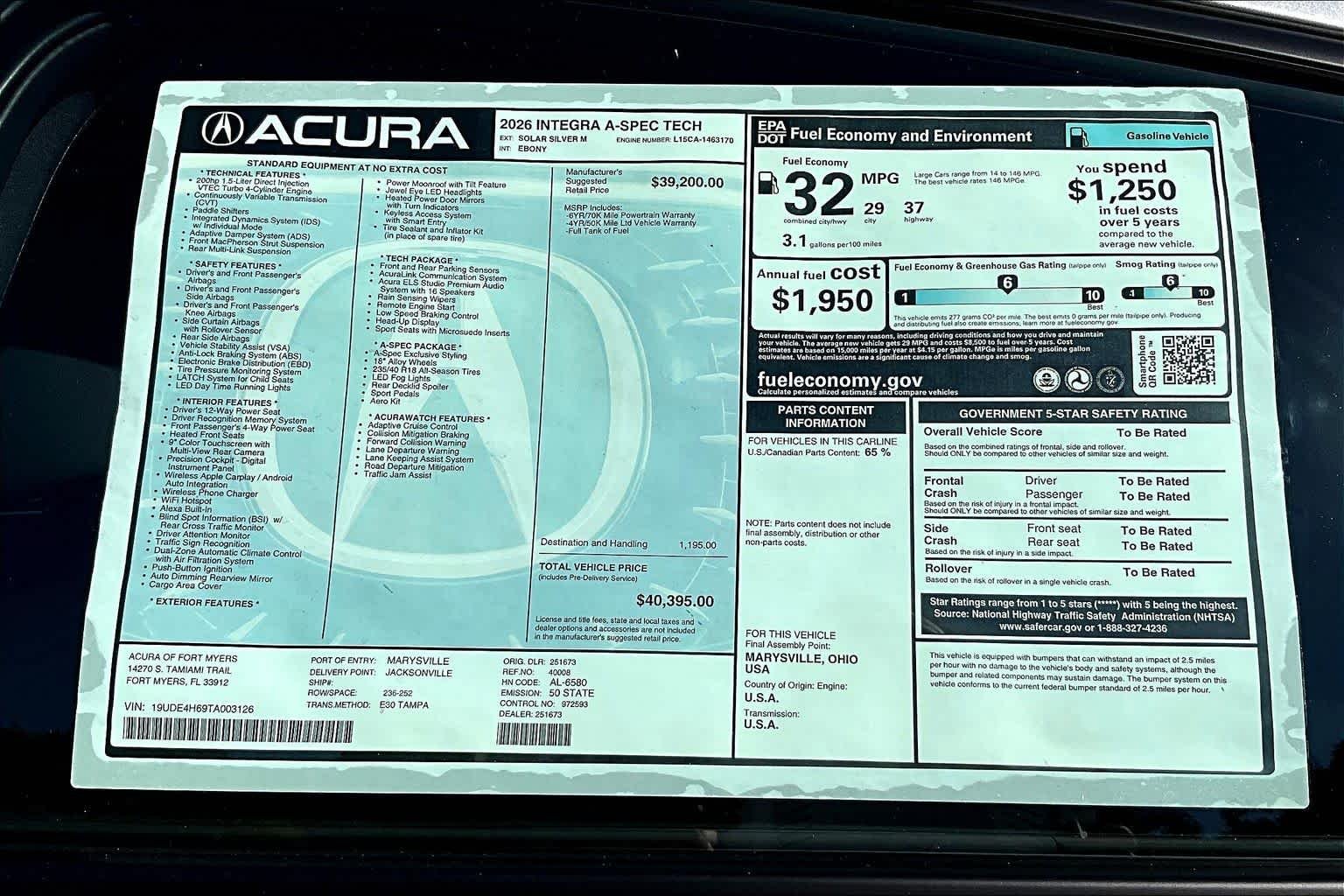 2026 Acura Integra A-Spec w/Technology Package - Photo 22