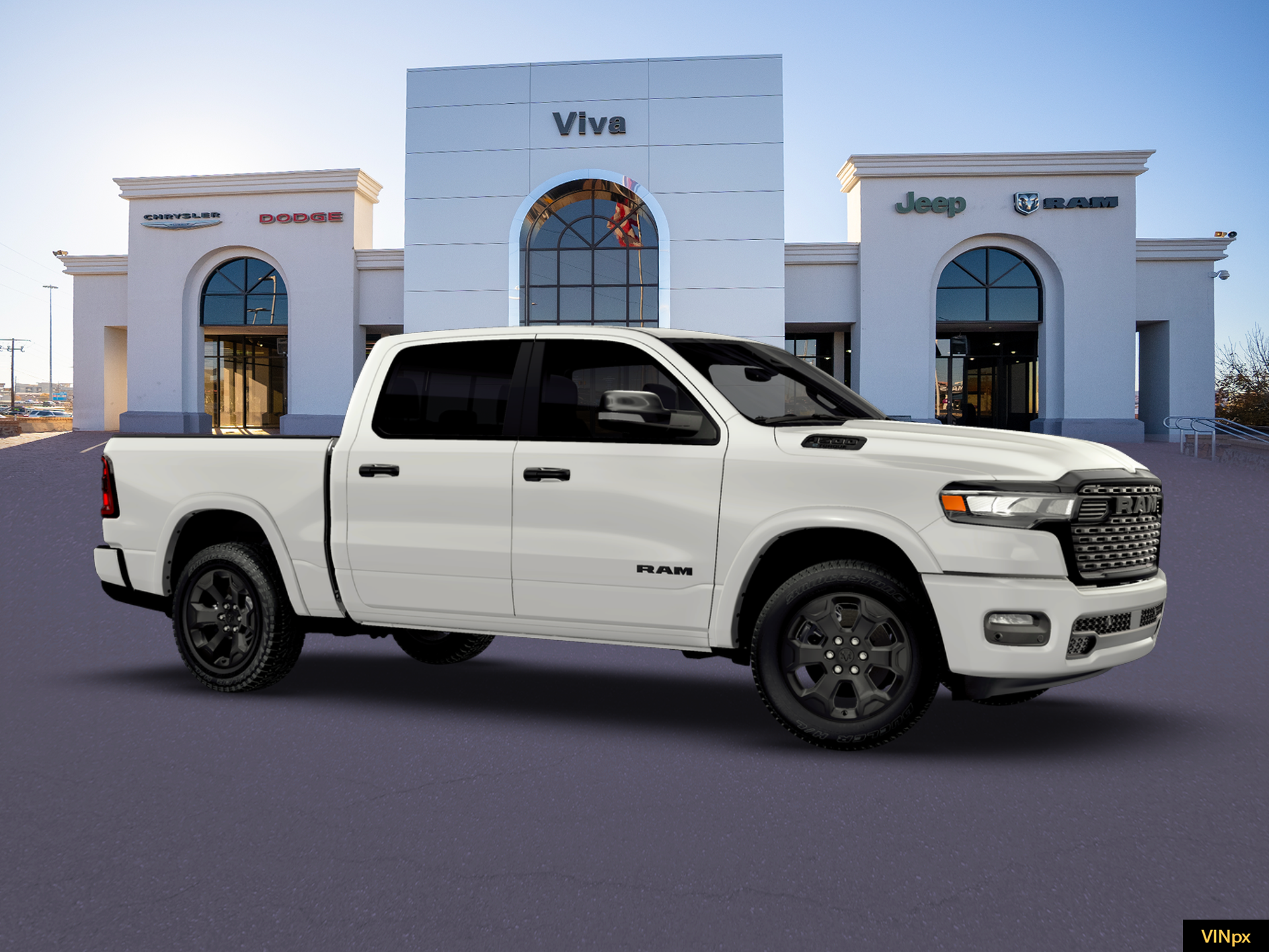 New 2026 Bright White Clear-Coat Exterior Paint RAM Big Horn/Lone Star image 10