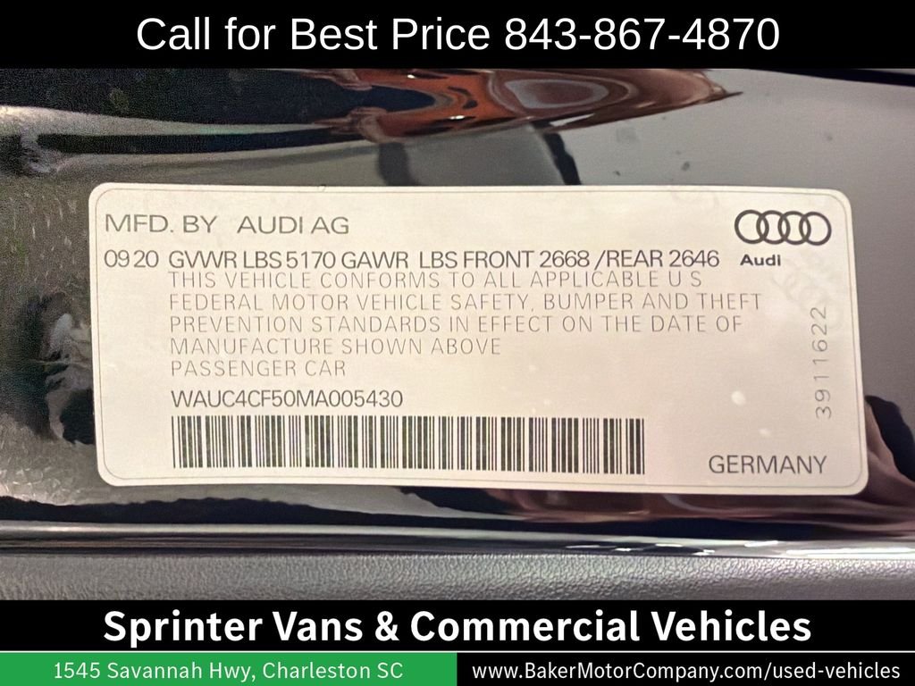 Used 2021 Black Audi Premium Plus image 35