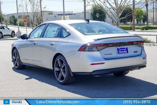 New 2026 Solar Silver Metallic Honda Sport Hybrid image 8