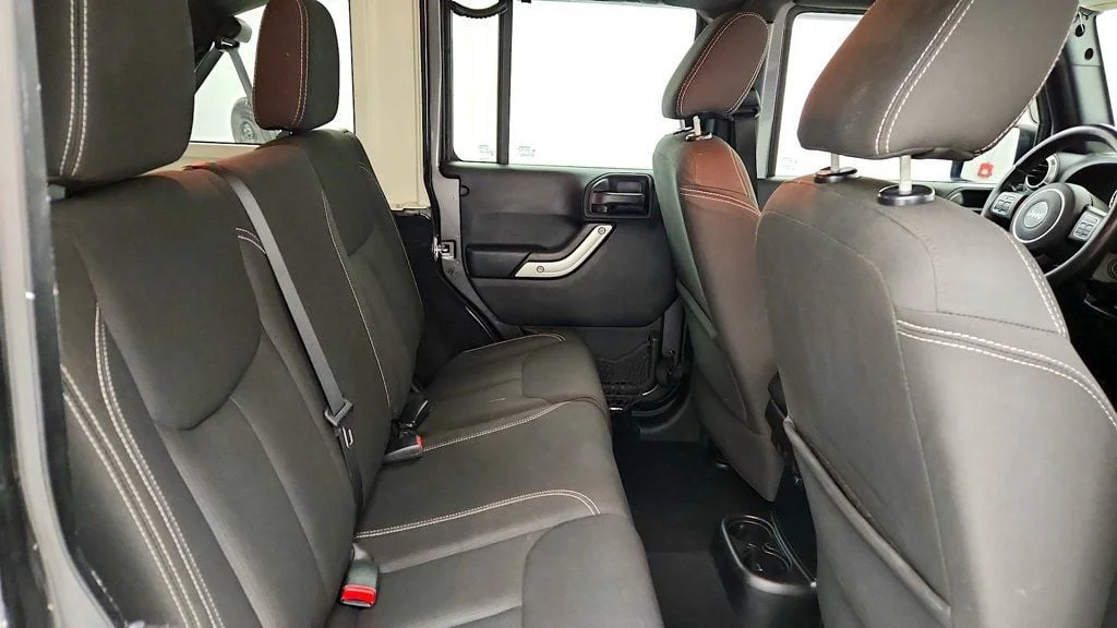Used 2017 Granite Crystal Metallic Clearcoat Jeep Sahara 4x4 w/ Heated Seats, Remote Start & Connectivity Pkg image 22