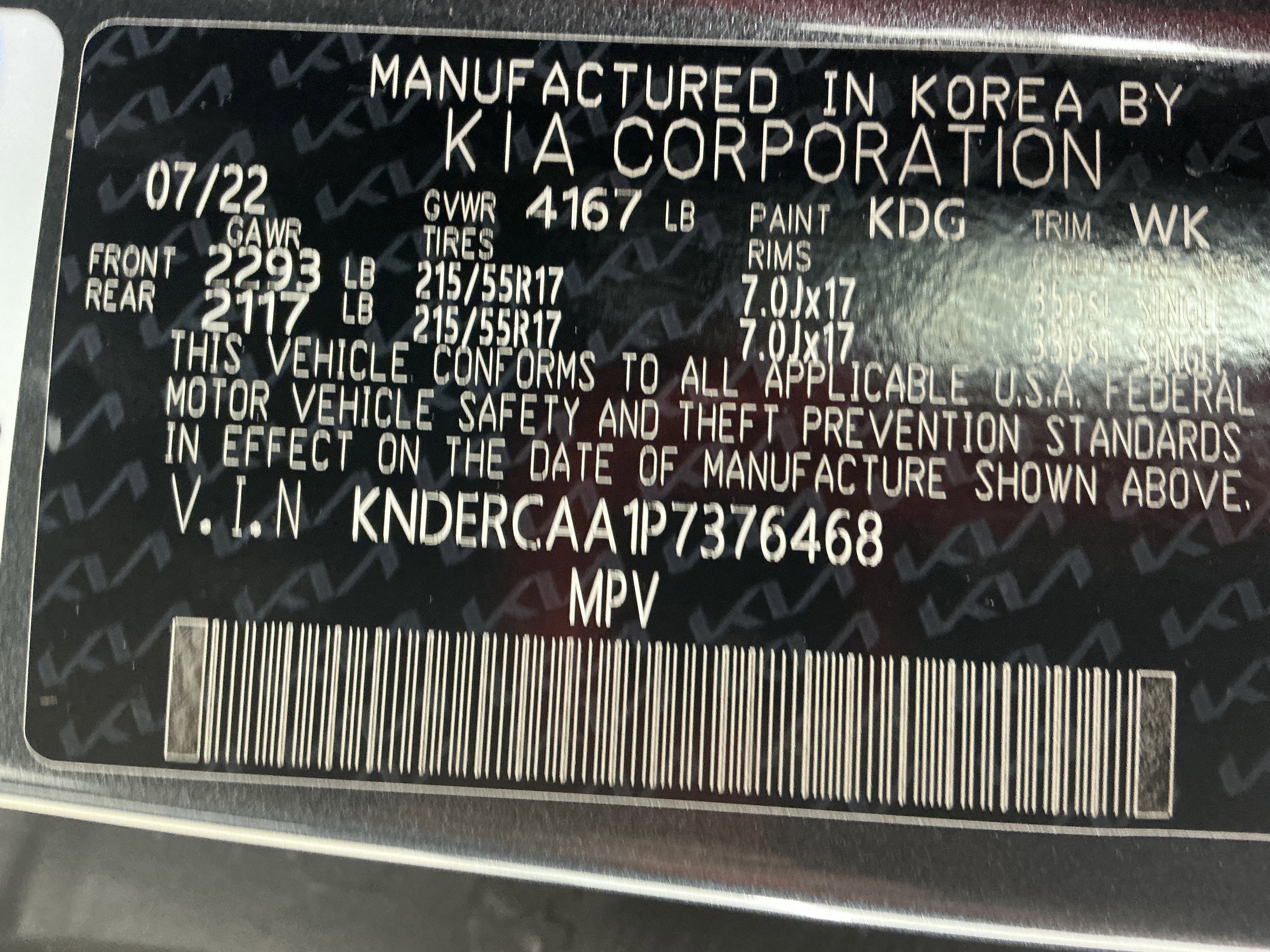 Used 2023 Gravity Gray Kia EX image 14