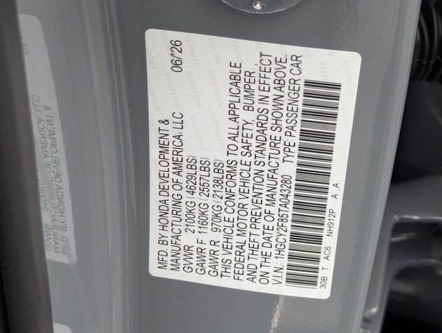 New 2026 Urban Gray Pearl Honda Touring image 25