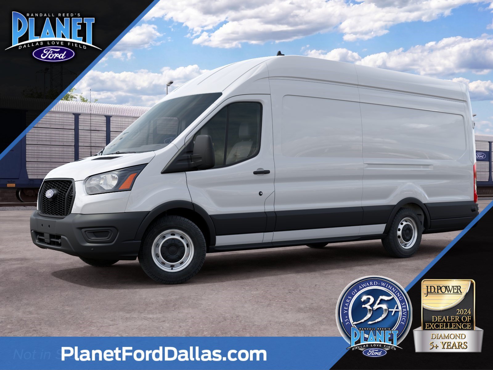 New 2027 Oxford White Ford Cargo Van image 1