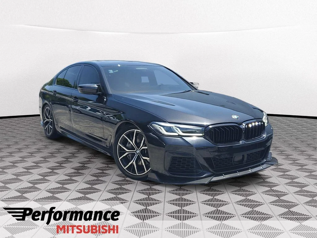 Used 2021 Black BMW 540i image 1