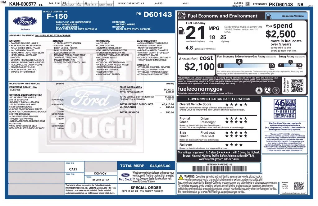 Used 2023 Oxford White Ford XL image 9