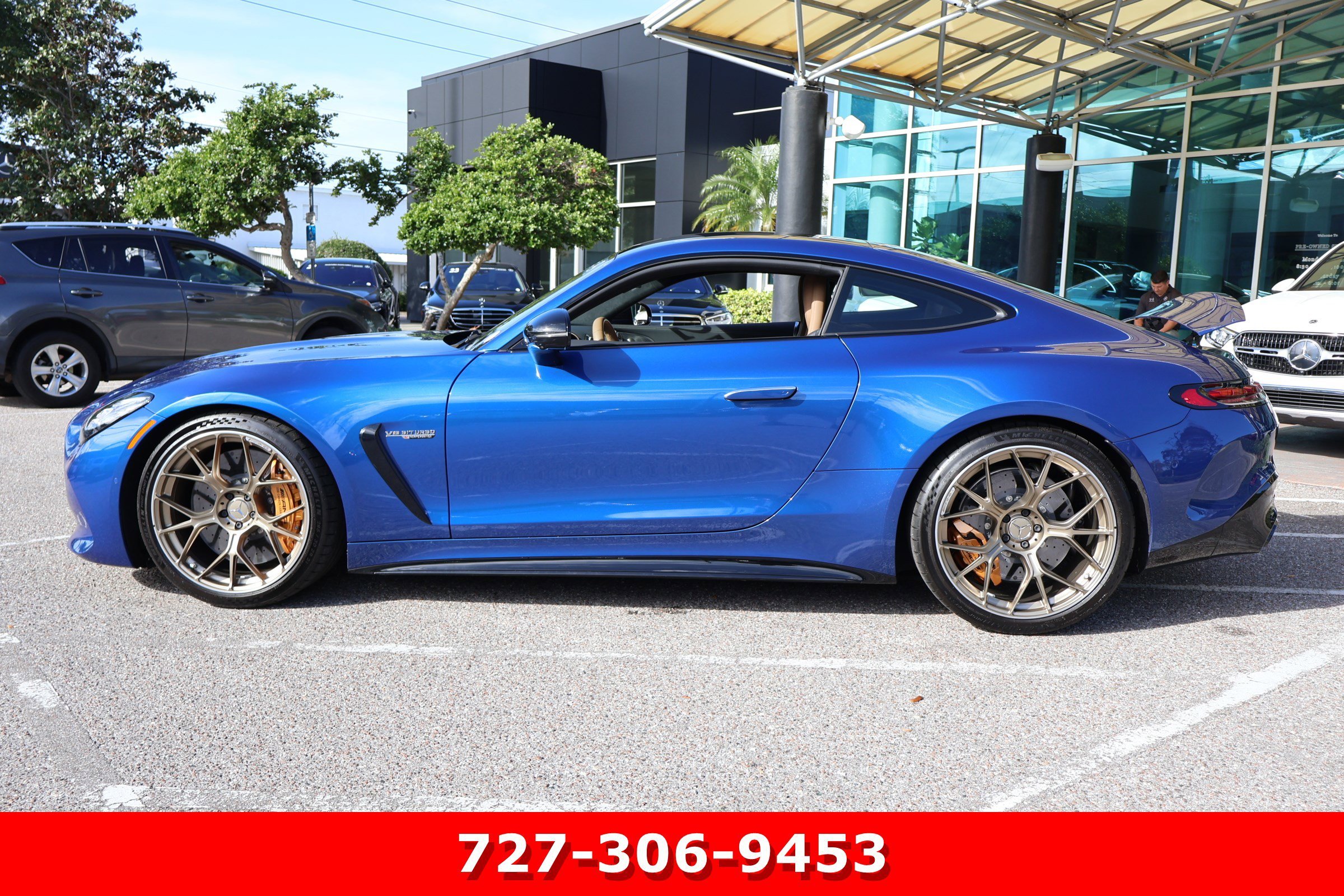 Certified Used 2025 Starling Blue Metallic Mercedes-Benz AMG® GT 63 S E Performance image 6