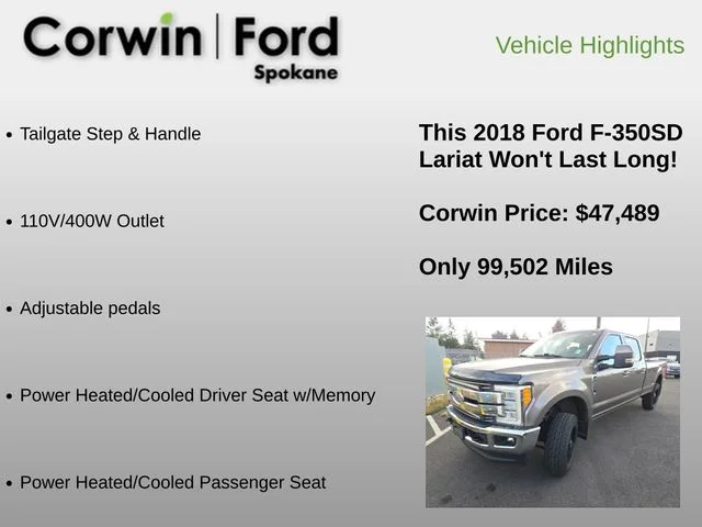 Used 2018 Stone Gray Metallic Ford Lariat image 14