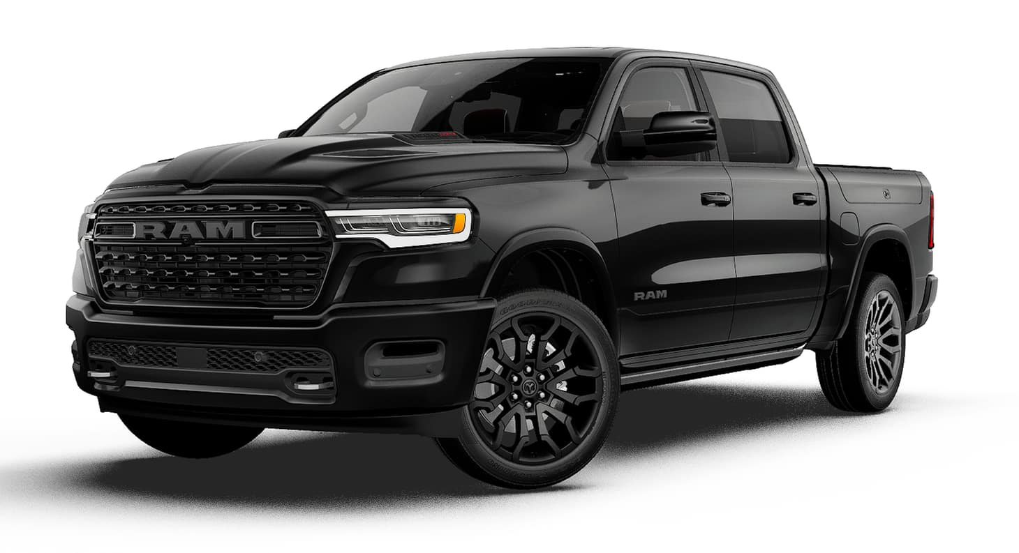 New 2027 Diamond Black Crystal Pearl-Coat Exterior Paint RAM Limited image 13