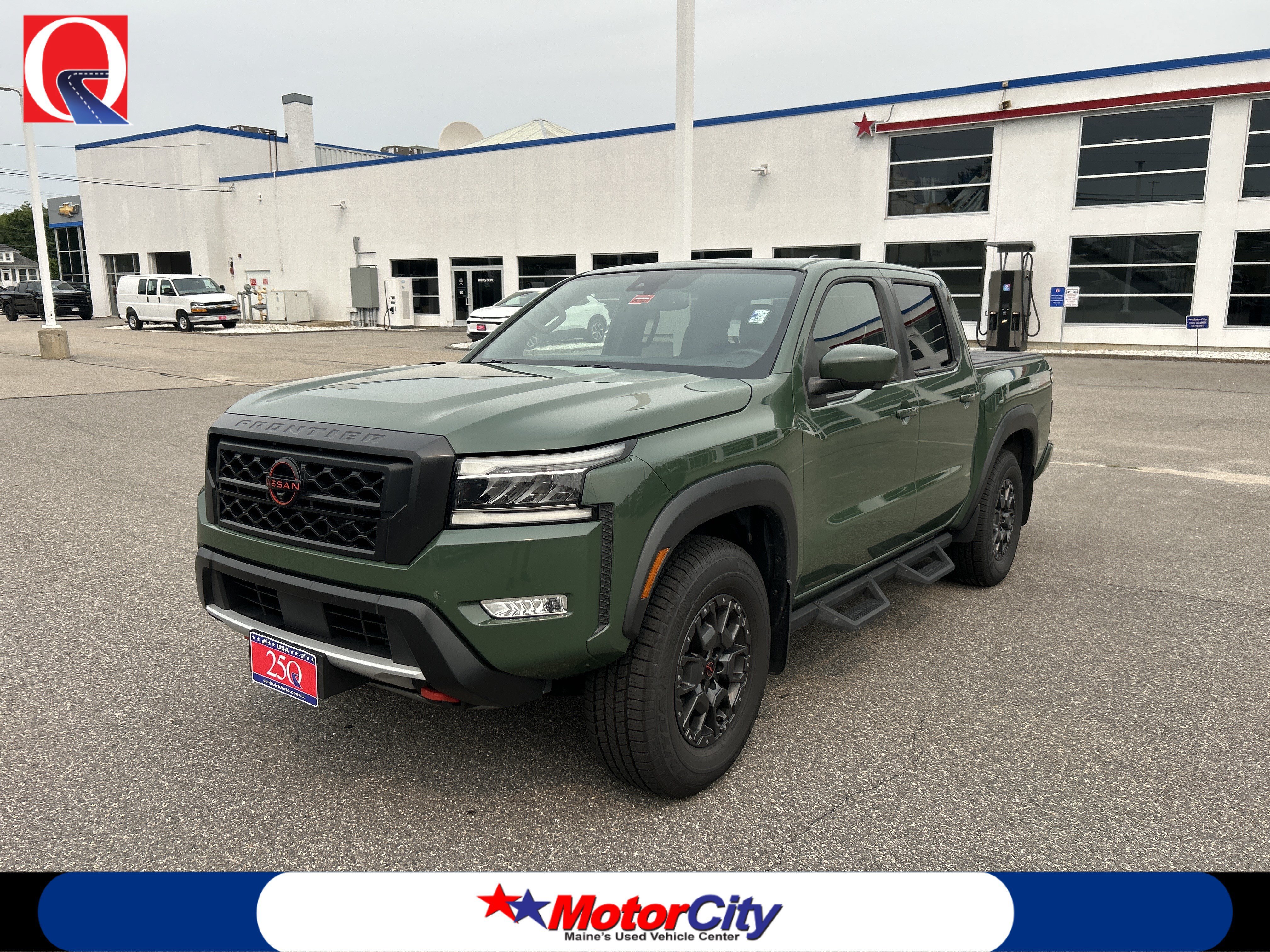 Used 2022 Tactical Green Metallic Nissan PRO-4X image 1