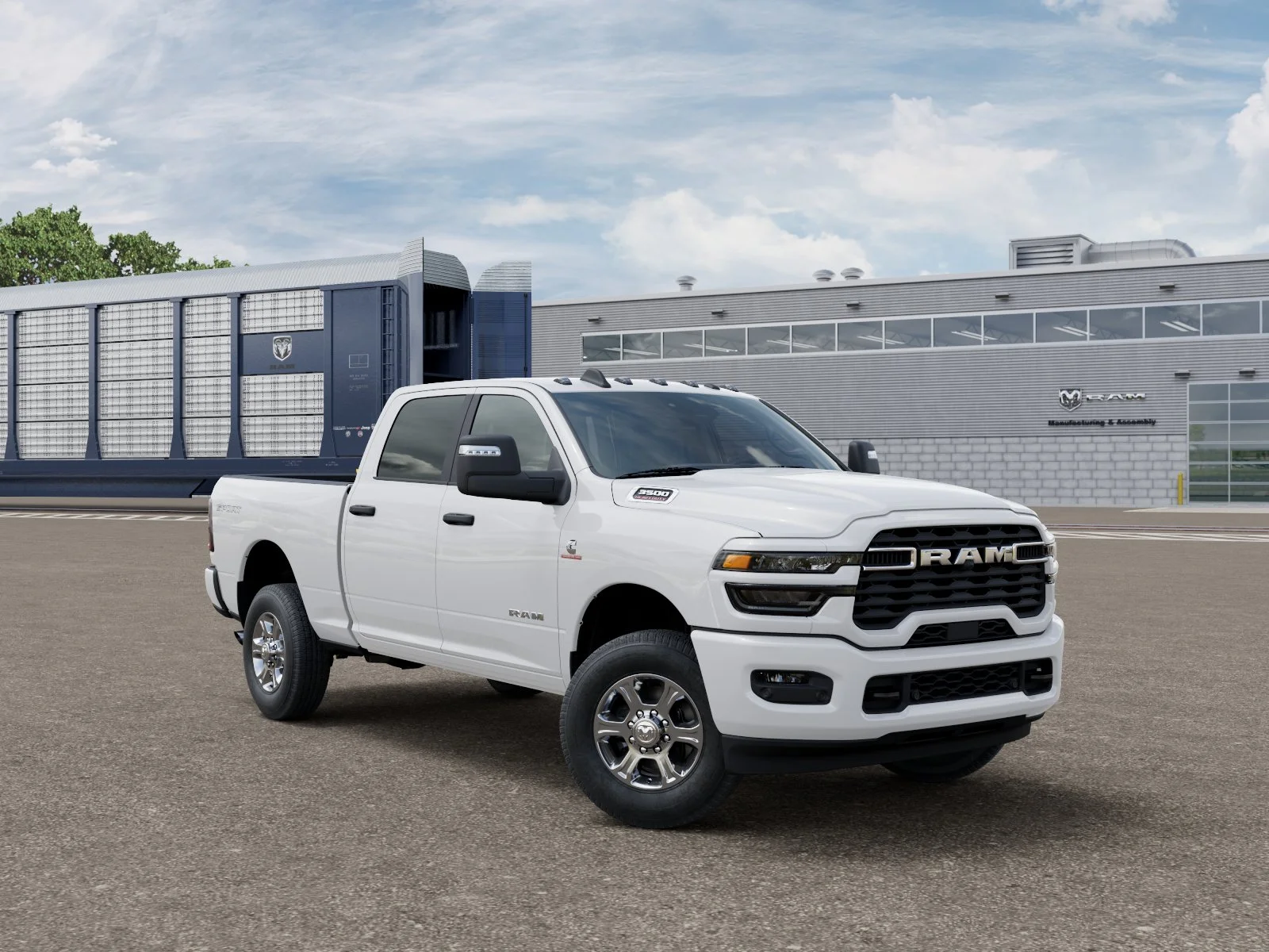 New 2027 Bright White Clear-Coat Exterior Paint RAM Big Horn image 31