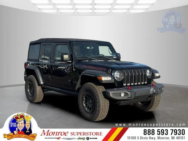 Used 2022 Black Jeep Unlimited Rubicon image 1