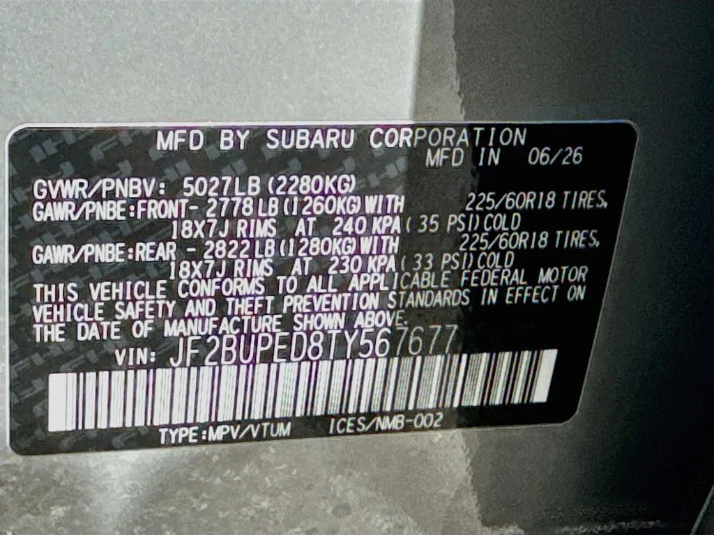 New 2026 Beige Subaru Touring image 43