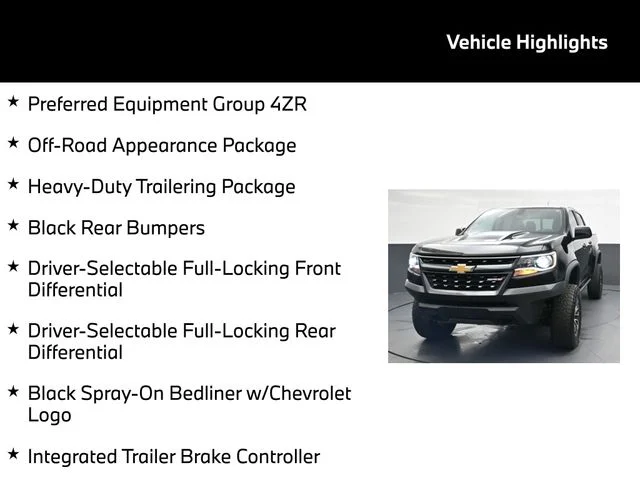 Used 2018 Black Chevrolet ZR2 image 5