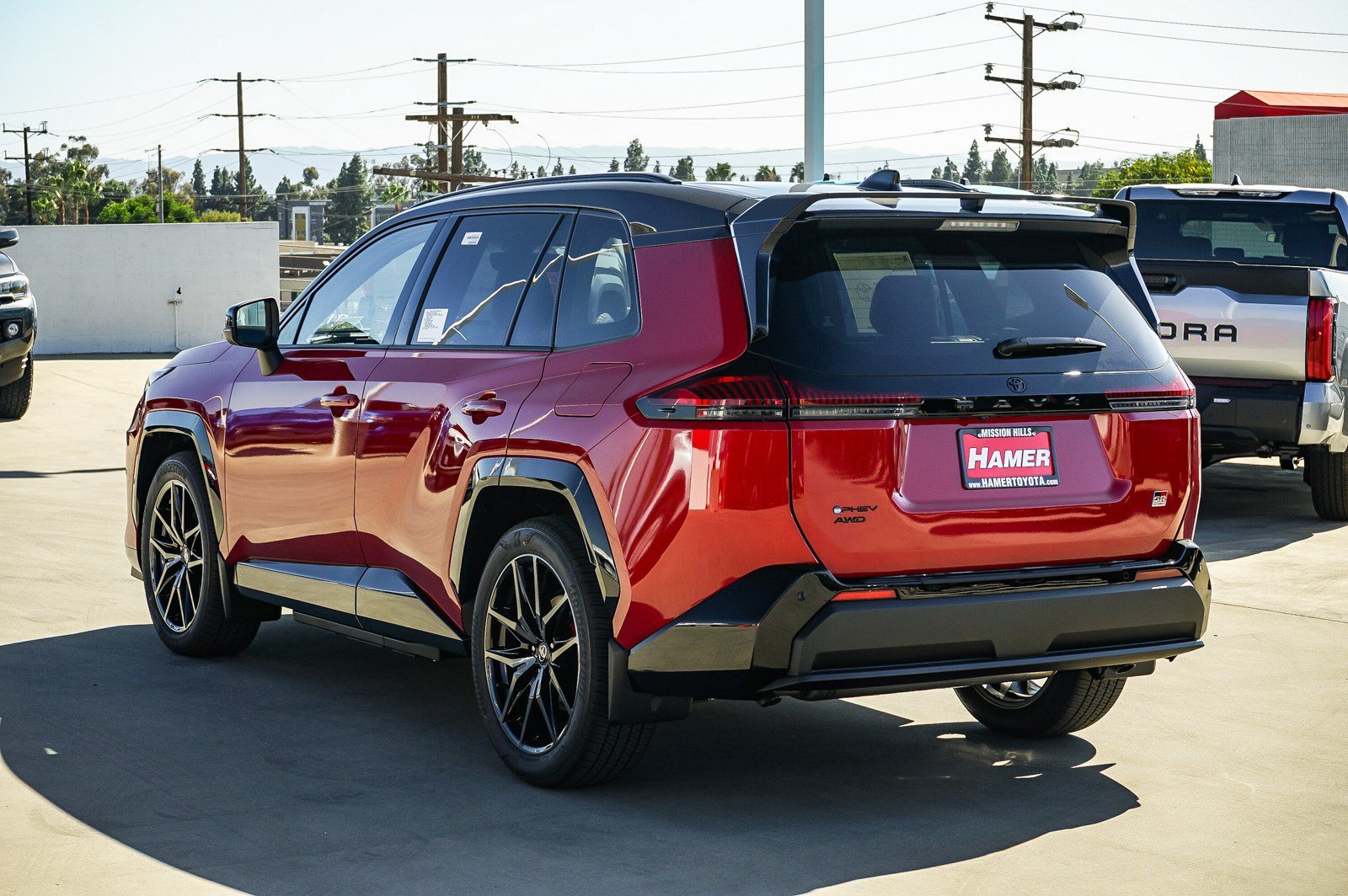 New 2026 Supersonic Red with Midnight Black Metallic roof Toyota GR SPORT image 4
