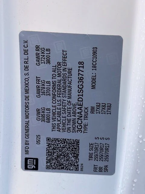 Certified Used 2025 White Chevrolet WT image 18