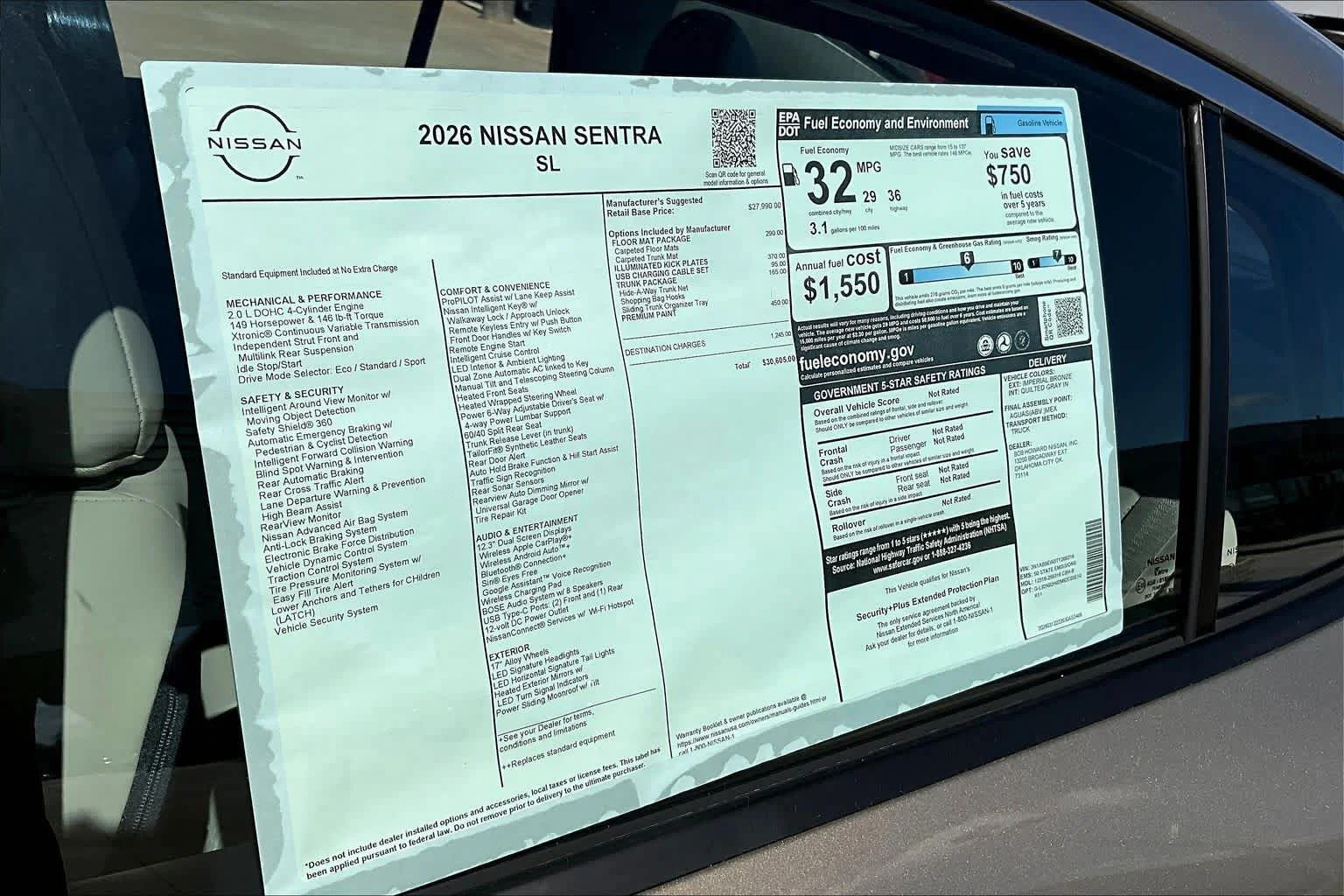 New 2026 Imperial Bronze Nissan SL image 20