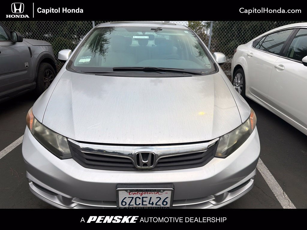 Used 2012 Alabaster Silver Metallic Honda EX image 1