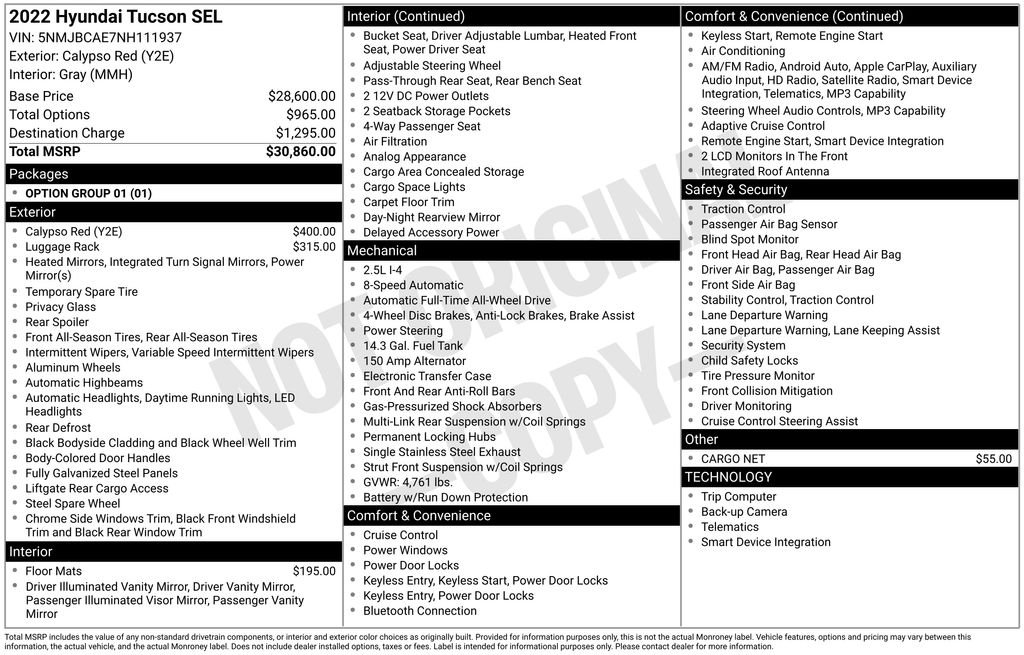 Certified Used 2022 Red Hyundai SEL image 31