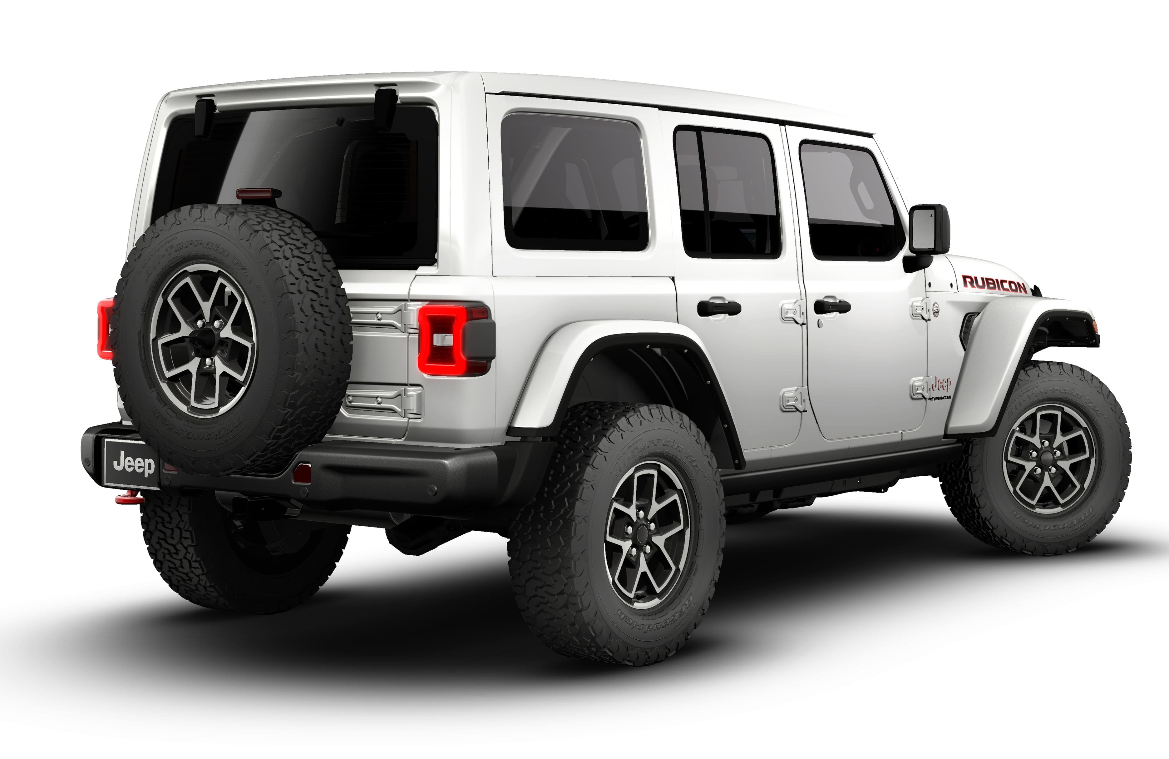 New 2026 Bright White Clear-Coat Exterior Paint Jeep Rubicon image 14